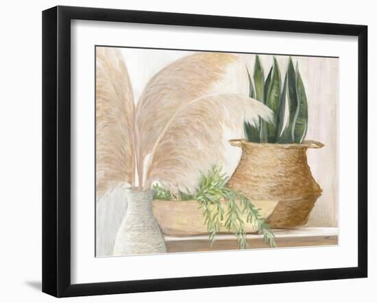 Grasses and Greens-Julia Purinton-Framed Art Print