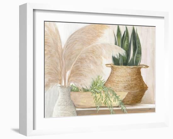 Grasses and Greens-Julia Purinton-Framed Art Print