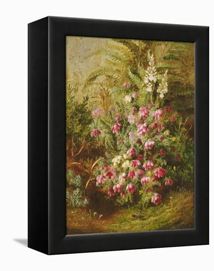 Grasshopper and Heather-Albert Goodwin-Framed Premier Image Canvas