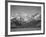 Grassy Valley Tree Covered Mt Side And Snow Covered Peaks Grand "Teton NP" Wyoming 1933-1942-Ansel Adams-Framed Art Print