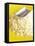 Grated Cheese with Grater on Yellow Plate-Dave King-Framed Premier Image Canvas