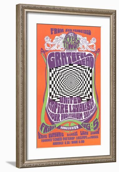 Grateful Dead in Concert, 1966-Bob Masse-Framed Art Print