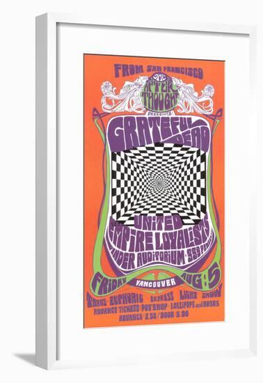 Grateful Dead in Concert, 1966-Bob Masse-Framed Art Print