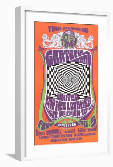 Grateful Dead in Concert, 1966-Bob Masse-Framed Art Print