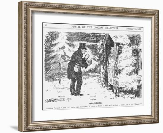 Gratitude, 1871-Charles Samuel Keene-Framed Giclee Print