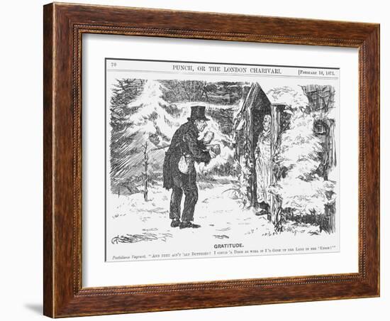 Gratitude, 1871-Charles Samuel Keene-Framed Giclee Print