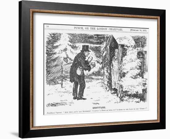 Gratitude, 1871-Charles Samuel Keene-Framed Giclee Print