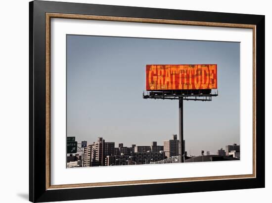 Gratitude Billboard in NYC-null-Framed Photo