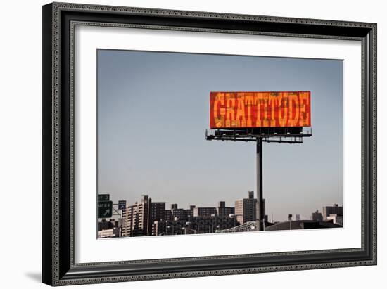 Gratitude Billboard in NYC-null-Framed Photo