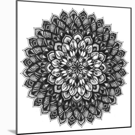 Gratitude Mandala-Nicky Kumar-Mounted Giclee Print