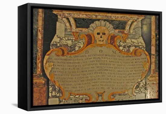 Grave Marker with Skull, St. John's Catholic Co-Cathedral, 1577-null-Framed Premier Image Canvas