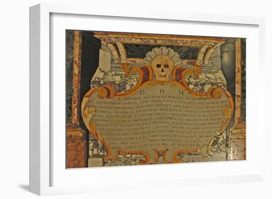 Grave Marker with Skull, St. John's Catholic Co-Cathedral, 1577-null-Framed Giclee Print