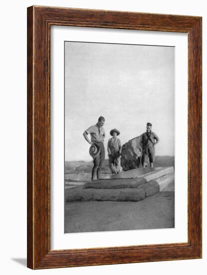Grave of Cecil Rhodes, British Businessman and Politician in Africa, Southern Rhodesia, 1924-Thomas A Glover-Framed Giclee Print