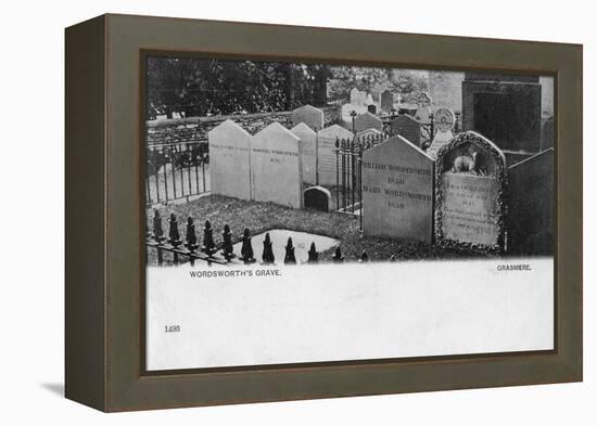 Grave of the Poet William Wordsworth, Grasmere, Westmorland, 20th Century-null-Framed Premier Image Canvas