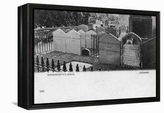 Grave of the Poet William Wordsworth, Grasmere, Westmorland, 20th Century-null-Framed Premier Image Canvas