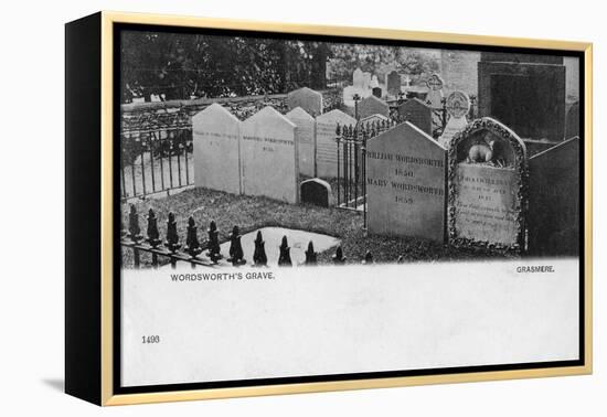 Grave of the Poet William Wordsworth, Grasmere, Westmorland, 20th Century-null-Framed Premier Image Canvas