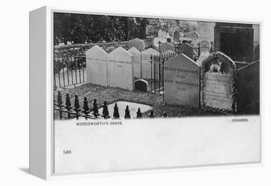 Grave of the Poet William Wordsworth, Grasmere, Westmorland, 20th Century-null-Framed Premier Image Canvas