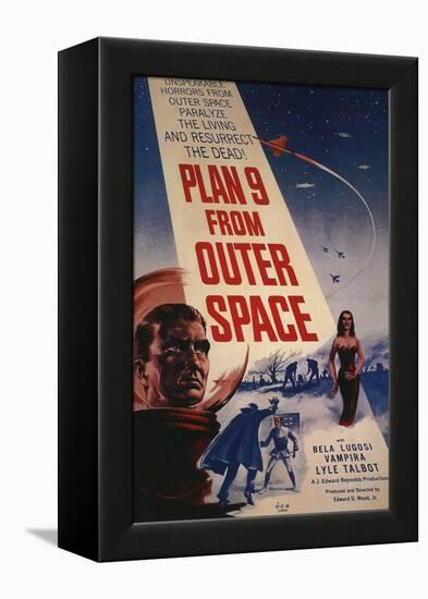 Grave Robbers From Outer Space, 1959, "Plan 9 From Outer Space" Directed by Ed Wood-null-Framed Premier Image Canvas