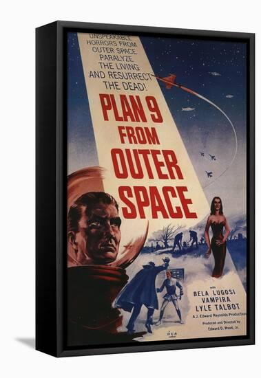 Grave Robbers From Outer Space, 1959, "Plan 9 From Outer Space" Directed by Ed Wood-null-Framed Premier Image Canvas