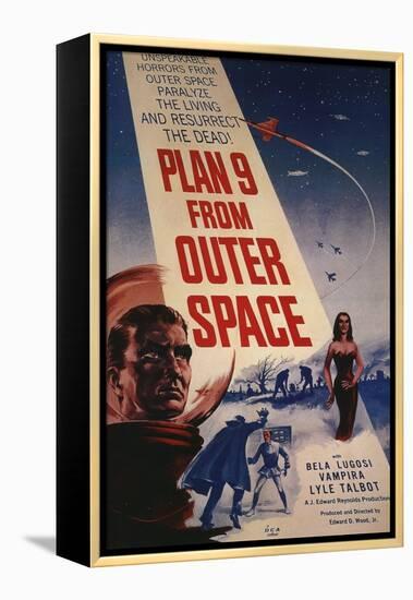 Grave Robbers From Outer Space, 1959, "Plan 9 From Outer Space" Directed by Ed Wood-null-Framed Premier Image Canvas