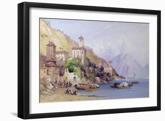 Gravedona, Lake Como, 1895-William Callow-Framed Giclee Print