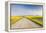 Gravel Road to West Rainy Butte, Canola Near New England, North Dakota, USA-Chuck Haney-Framed Premier Image Canvas