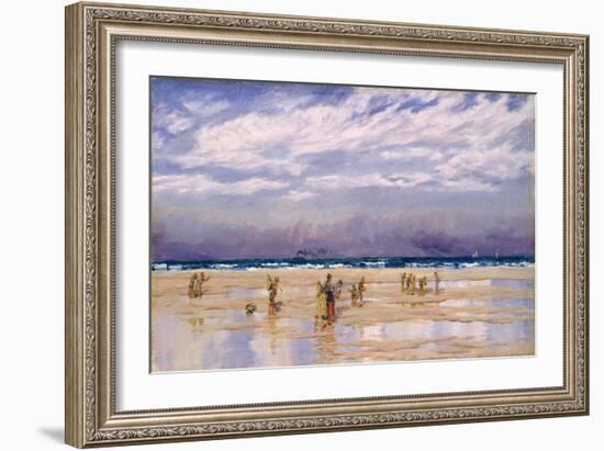 Gravelines, 1896 (Oil on Canvas)-John Brett-Framed Giclee Print