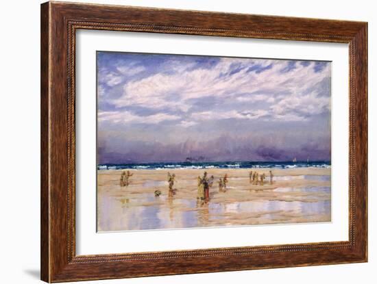 Gravelines, 1896 (Oil on Canvas)-John Brett-Framed Giclee Print