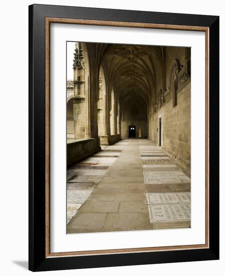 Graves in the Cloisters of Santiago Cathedral, Santiago De Compostela, Galicia, Spain-R H Productions-Framed Photographic Print