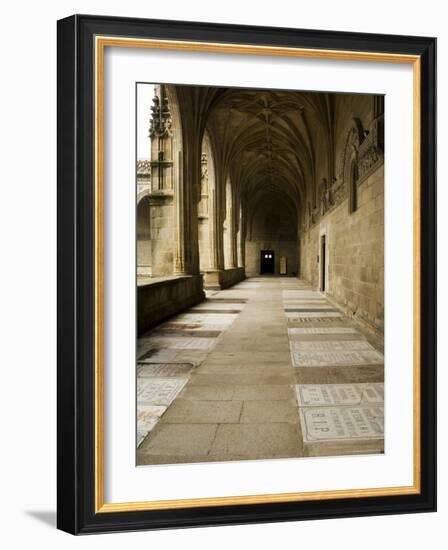 Graves in the Cloisters of Santiago Cathedral, Santiago De Compostela, Galicia, Spain-R H Productions-Framed Photographic Print