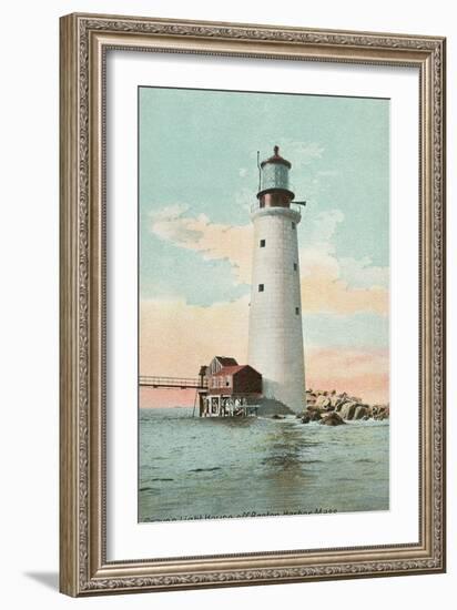 Graves Lighthouse, Boston Harbor-null-Framed Art Print