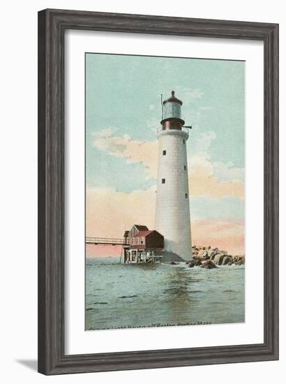 Graves Lighthouse, Boston Harbor-null-Framed Art Print