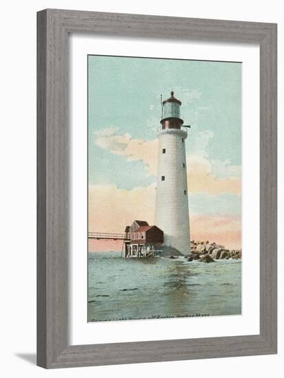 Graves Lighthouse, Boston Harbor-null-Framed Art Print