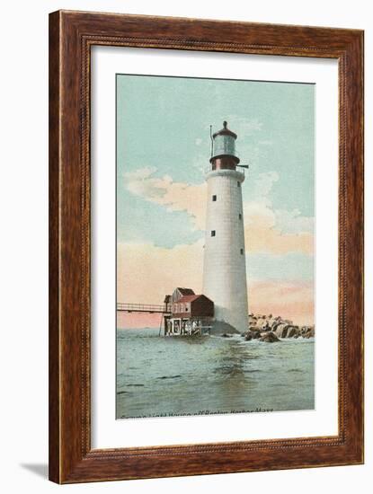 Graves Lighthouse, Boston Harbor-null-Framed Premium Giclee Print