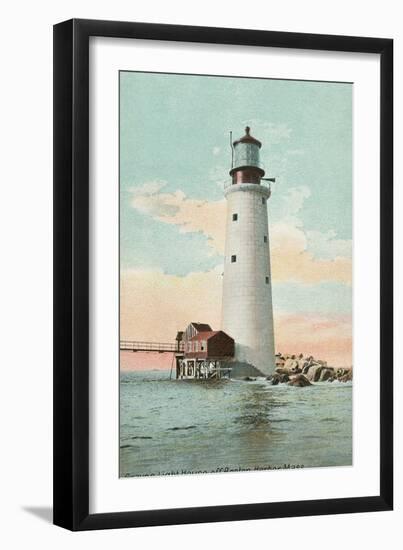 Graves Lighthouse, Boston Harbor-null-Framed Premium Giclee Print