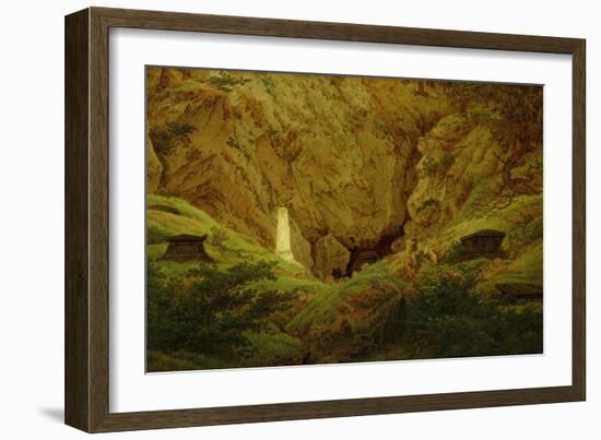 Graves of Ancient Heroes, 1812-Caspar David Friedrich-Framed Giclee Print