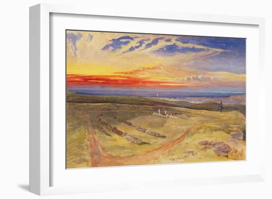 Graves of the Officers in the Fort on Cathcart Hill-William 'Crimea' Simpson-Framed Giclee Print