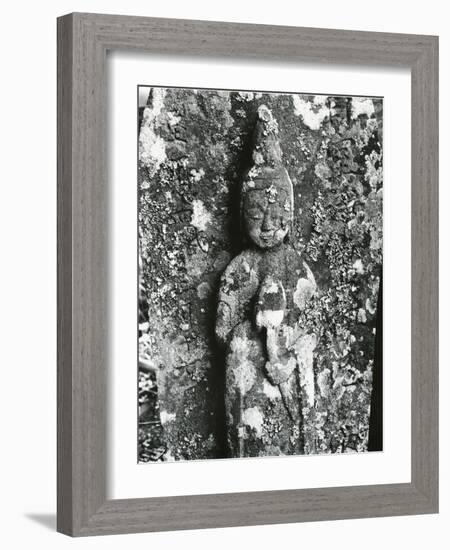 Gravestone Relief Figure, Japan, 1970-Brett Weston-Framed Photographic Print