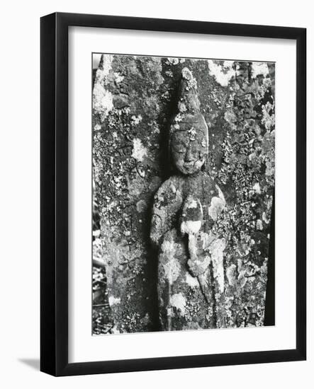Gravestone Relief Figure, Japan, 1970-Brett Weston-Framed Photographic Print
