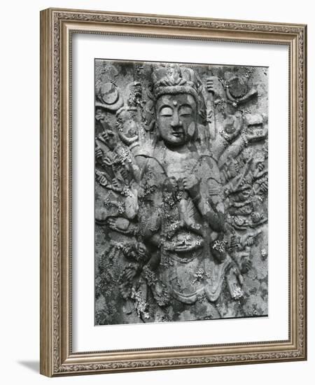 Gravestone Relief Figure, Japan, 1970-Brett Weston-Framed Photographic Print