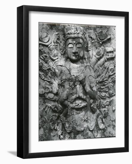 Gravestone Relief Figure, Japan, 1970-Brett Weston-Framed Photographic Print