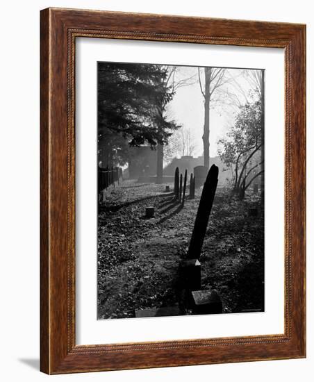 Gravestones in Cemetery, Ipswich, Mass-Fritz Goro-Framed Photographic Print
