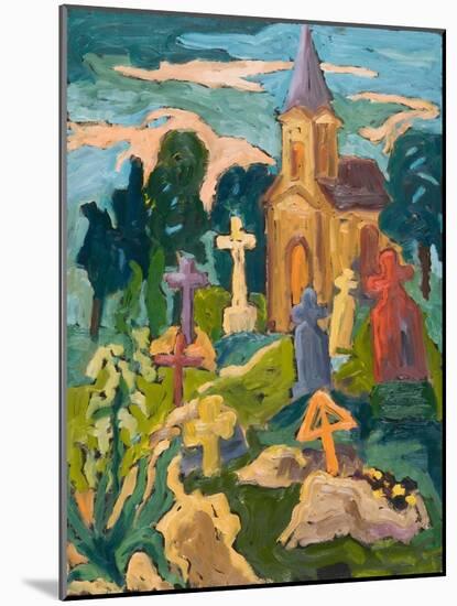 Graveyard And Chapel, 2005-Marta Martonfi-Benke-Mounted Giclee Print