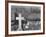 Graveyard and steel mill in Bethlehem, Pennsylvania, 1935-Walker Evans-Framed Photographic Print