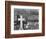 Graveyard and steel mill in Bethlehem, Pennsylvania, 1935-Walker Evans-Framed Photographic Print