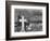 Graveyard and steel mill in Bethlehem, Pennsylvania, 1935-Walker Evans-Framed Photographic Print