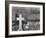 Graveyard and steel mill in Bethlehem, Pennsylvania, 1935-Walker Evans-Framed Photographic Print