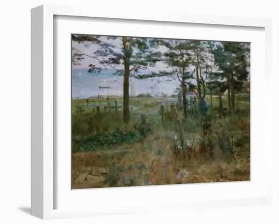 Graveyard for fishermen, Nida (Fischerfriedhof auf Nidden). 1893-Lovis Corinth-Framed Giclee Print