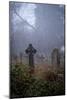 Graveyard in England in Winter-David Baker-Mounted Photographic Print