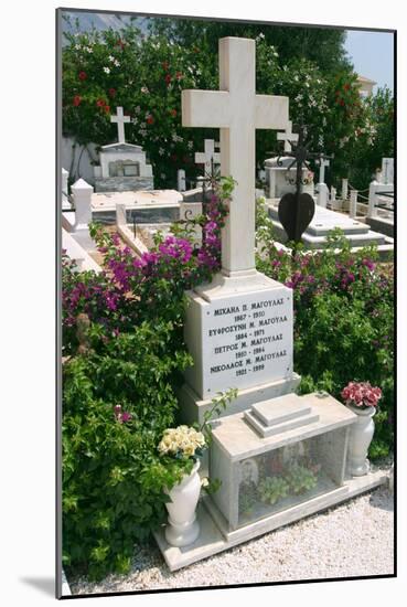 Graveyard of Karavados Church, Kefalonia, Greece-Peter Thompson-Mounted Photographic Print